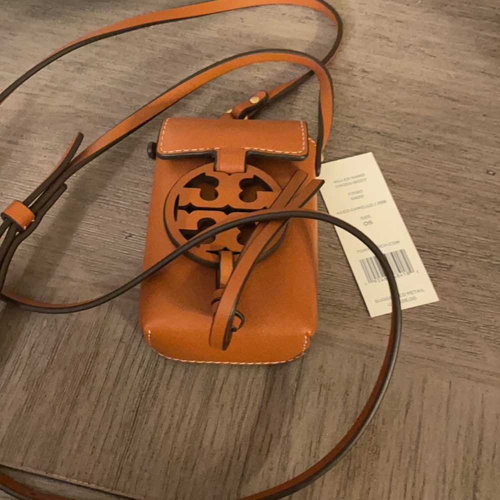 Tory Burch Miller Leather Smartphone Crossbody